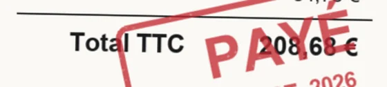 Zoom sur le document : Totaux, Total TTC